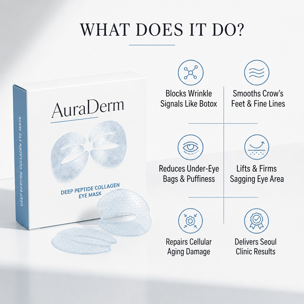 AuraDerm Deep Peptide Collagen Eye Mask
